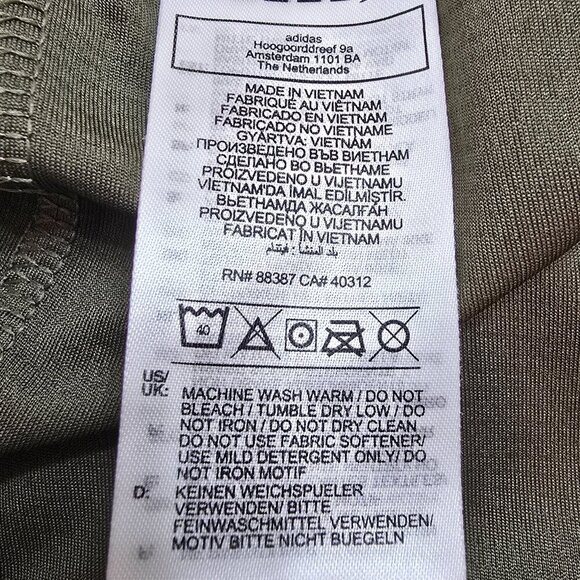 Adidas Pacer Shorts - 4 Inch Inseam - Olive Green - Picture 7 of 8